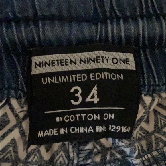 Nineteen Ninety One UL Aztec print Swim trunks - Picture 2 of 3